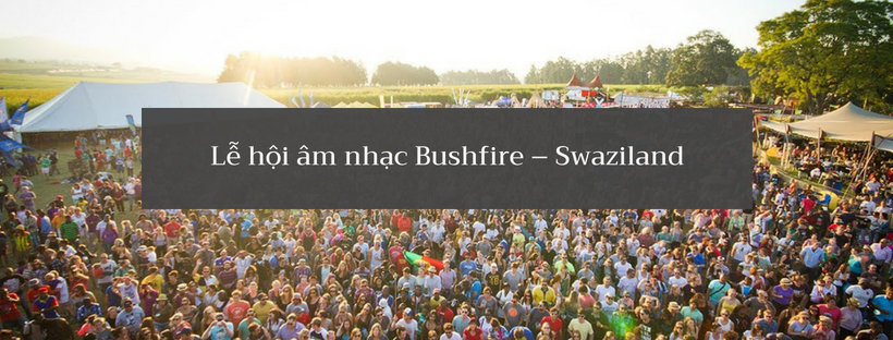 Lễ hội âm nhạc Bushfire – Swaziland - trải nghiệm châu Phi